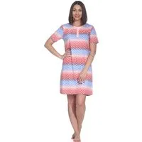 Normann Nachthemd Damen-Nachthemd Single-Jersey gemustert