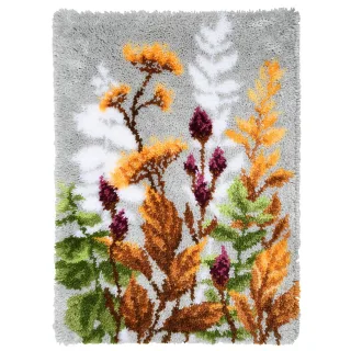 Knüpfteppich "Gräser", 47 x 69 cm