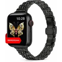 S&T Design Smartwatch-Armband Armband für Apple Watch Edelstahl Ersatzarmband, Kompatibel mit Apple Watch 38 / 40 / 41/ 42 / 44 / 45 / 46 / 49 Metall