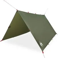 vidaXL Tarp-Zelt Tarp Olivgrün 306x306 cm Wasserdicht, (1 tlg)