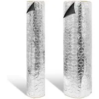 Clanmacy Dämmplatte 2x Dämmmatte 200X50cm Dämmplatte Alu-Butyl Dämmmatte Anti Dröhn Matte
