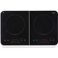 Medion® Doppel-Induktionskochplatte MD 18493, 3500 W Induktionsleistung, automatische Topferkennung, Timer, Temperaturbereich 60 - 240°, Sensor-Touch-Display