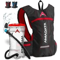 Atacama Rucksack 350 g ultra-leicht mit Polsterung und Bladder, Wandern Laufen Wintersport Motorrad Joggen Skifahren wasserfest