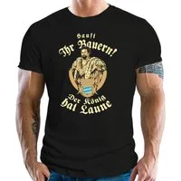 RAHMENLOS® T-Shirt für den Bayern und König Ludwig Fan: Sauft ihr Bauern!
