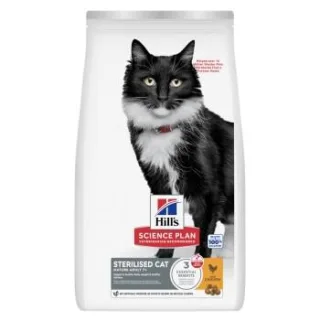 Hill's Science Plan Trockenfutter Katze, Mature Adult, Sterilised, mit Huhn 3 kg