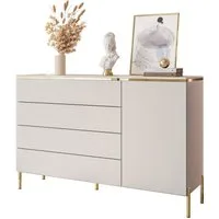 Lookway Kommode AURORA 4S1D Anrichte in KASCHMIR Schubladenschrank