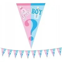 partydeco Girlande Boy or Girl Banner - BABY SHOWER - Neu in Originalverpackung