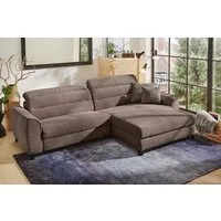 Jockenhöfer Gruppe Ecksofa Double One L-Form, B: 288 cm, 2x120 cm breite, elektr. Relaxfunktionen, Kopfteilverstellung, USB-Anschluss & Zierkissen