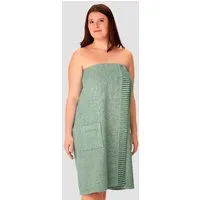 Schiesser Kilt Rom aus weicher Baumwolle, saugstark und 3-fach weitenverstellbar, Kurzform, Frottier, Knöpfe, MADE IN GREEN by OEKO-TEX®