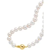 Firetti Perlenkette Schmuck Geschenk Gold 585 Halsschmuck Halskette Perle, mit Süßwasserzuchtperlen
