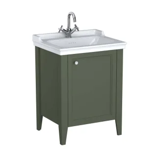 VitrA Valarte Set 65 cm Möbelwaschtisch + Waschtischunterschrank 1 Tür Türanschlag rechts,65804 65804