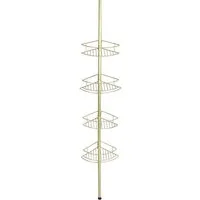 WENKO Teleskopregal Dolcedo, Eckregal mit 4 Ablagen, höhenverstellbar 65-275 cm