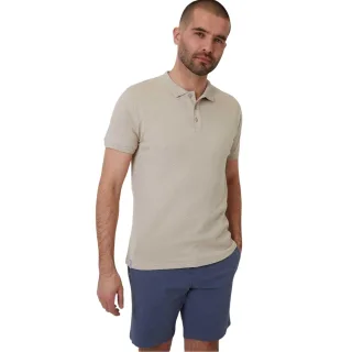 Threadbare - "Rocco" Poloshirt für Herren, kurzärmlig (Steinfarben)
