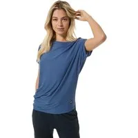 SUPER.NATURAL Trainingsshirt Yoga Loose Tee oceanblau Damen