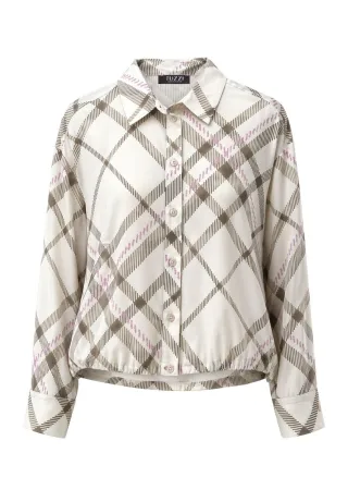 tuzzi - Bluse WHITE mit Knopfleiste pale rose - Gr. - 36