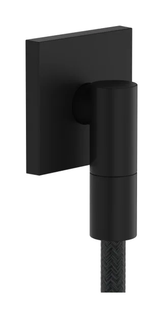 Hansgrohe Wandanschluss FixFit Fine E mit Rückflussverhinderer mattschwarz, 28883670 28883670
