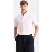 seidensticker Businesshemd Schwarze Rose Shaped 1/2 Button-Down-Kragen Struktur