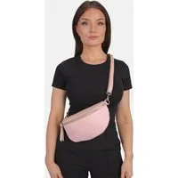 Seasons of April Gürteltasche JUNA CROSSBODY BAG SIZE M, Damen Raffia Ledertasche: Umhängetasche Gürteltasche, verstellbar