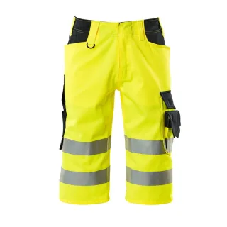 MASCOT Luton Shorts, lang SAFE SUPREME Hi-vis Gelb / Schwarzblau 48 - 15549-860-17010-C48