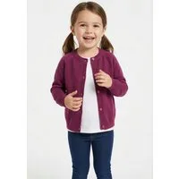happy girls Strickjacke mit hochwertigem Strickmuster im vorderen Brustbereich