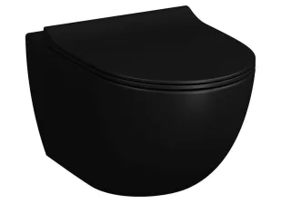 Vitra Sento Wand-WC VitrAflush 2.0 Schwarz Matt, 7748B483-0101 7748B483-0101