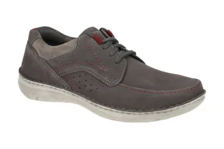 Josef Seibel Herrenschuhe 43691 ANVERS 42 Dunkelgrau Nubuck Bequeme Schn?r Ha...