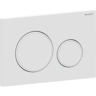 Geberit Betätigungsplatte Sigma20, für 2-Mengen-Spülung weiß matt lackiert, beschichtet, 115882011 115882011