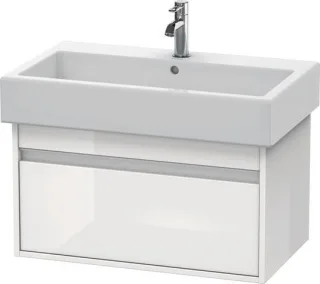 Duravit Ketho Waschtischunterbau wandhängend Weiß Hochglanz 750x440x410 mm - KT668702222 KT668702222