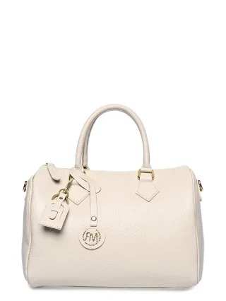 Roberta M Beige Rindsledertasche