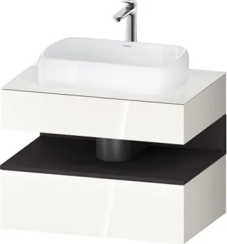 Duravit Qatego Konsolenwaschtischunterbau wandhängend Weiß Hochglanz 800x550x600 mm - QA473008022000 QA4730080220000