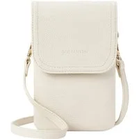 LuxusKollektion Handytasche Kleine Umhängetasche Damen PU Leder Handytasche Geldbörse Beige