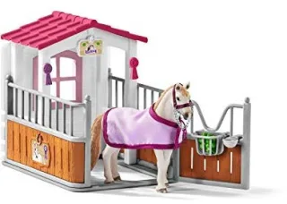 schleich 42368 Pferdebox mit Lusitano Stute für Kinder ab 5 Jahren Horse Club - Spielset  15 x 30 x 17 cm  (1er Pack)