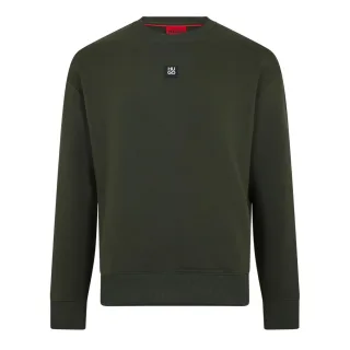 Hugo - "Dettil" Sweatshirt für Herren, Rundhalsausschnitt (Dunkelgrün)