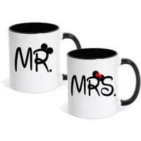 Couples Shop Tasse MR. & MRS. Kaffeetasse Geschenk Partner Fun-Look, Keramik, mit trendigem Motiv