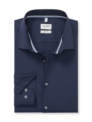 OLYMP - Body Fit: Businesshemd grau - Gr. - 38