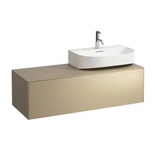 LAUFEN Waschtischunterschrank SONAR f.HWB H816341/2 1175x455 1 Schubl. Ausschnitt re Gold, H40545303 H4054530340401