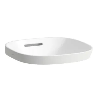 LAUFEN INO Einbauwaschtisch 8173010001091, Einbau von oben, 35x36,5cm, mit Überl., Saphirkeramik