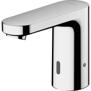 hansgrohe Vernis Blend Elektronik-Waschtischarmatur 71502000 Batteriebetrieb 6 V, mit Temperaturvoreinstellung, chrom