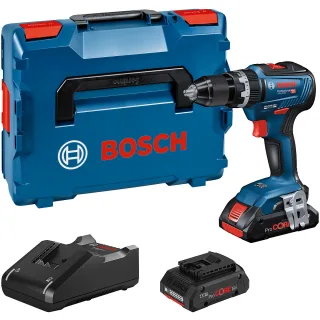 Bosch Akku-Schlagbohrschrauber GSB 18V-55, 2 Akku ProCORE18V, Schnellladeg. GAL 18V-40 - 06019H5304
