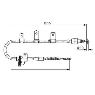 Bosch Handbremsseil hinten rechts Kia Picanto 1