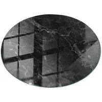 Tulup Tischplatte Bodenplatte Glas Marmormuster mit Adern Tischplatte aus Glas