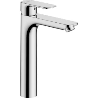 Hansa HANSABASIC Waschtischarmatur 55472203 ohne Ablaufgarnitur, flexible Druckschläuche, Ausladung 150mm, chrom