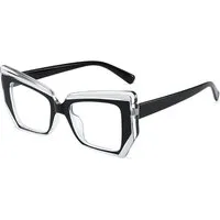 PACIEA Brille Damen Damen Herren Mehrfarbig Blaulichtfilter Oversized Anti-Müdigkeit