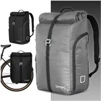 otinga Fahrradtasche Flip V3 Fahrradtasche Rucksack Wasserdicht Gepäckträgerhalterung, 34L Gepäckträgertasche mit Rucksack, Radtasche, in 3 Sekunden umgebaut