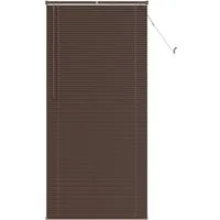 Rollo Jalousie Dunkelbraun mit Muster 213 x 70 cm 25 mm PVC, vidaXL