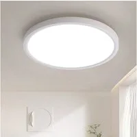 JDONG LED Deckenleuchte Flach Rund Ø23CM/30CM/40CM/50CM/60CM Deckenlampe, Rund Flach, 4000K Neutralweiß, Lamp für Wohnzimmer Schlafzimmer Küche Balkon Büro Flur