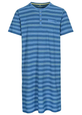 BASEFIELD - He.-Nachthemd denim stripe - Gr. - 4XL