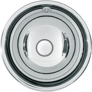 KWC Aquarotter Rundbecken, RONDO, Edelstahl, 340x142 mm, Überlauf, hochglanz, 2000056337 2000056337
