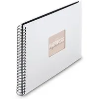 Hama Fotoalbum "Fine Art", 36x32 cm, 50 schwarze Seiten, Weiß