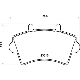 Hella Bremsbel?ge vorne Nissan Interstar Opel Movano Renault Master